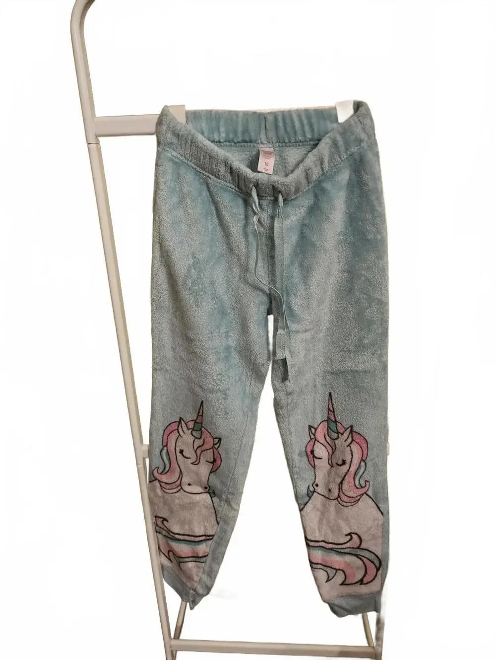 Justice - Girl's pajama Pants - unicorns  - Size 10 - EUC